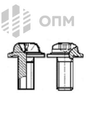 ОПМ 101093 Винт ecosyn-fix с цилиндрической скругленной головкой и стопорной пресс-шайбой, шлиц Torx/PH