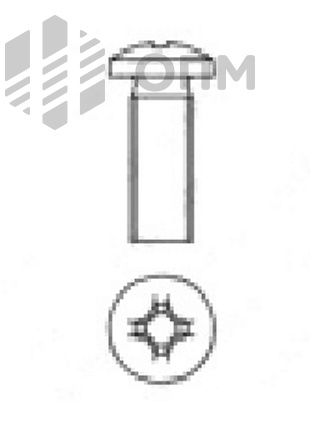 DIN 7985 Винт со скругленной головкой и крестообразным шлицем