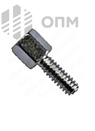 ОПМ 701001 Винт для крепления разъёмов с шестигранной головкой с внутренней резьбой, с гайкой, шайбой и гровером