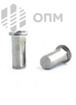 ОПМ 110024 Заклепка BRALO глухая шестигранная на 1/2 длины, с цилиндрическим бортиком