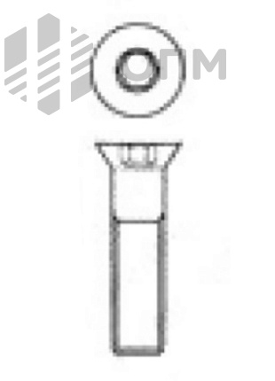  ISO 10642 Винт с потайной головкой с внутренним шестигранником (Аналог DIN 7991)