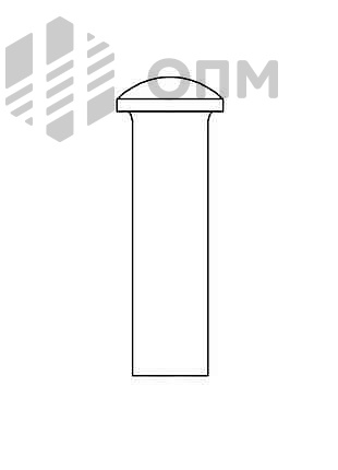ГОСТ 12641-80 Заклепка полупустотелая с полукруглой головкой