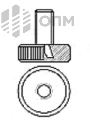 ОПМ 101005 Винт с пластиковой головкой с накаткой