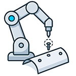 Робот с заклепкой