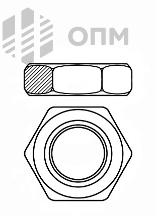 ОСТ 4.893.009-88 Гайка шестигранная облегченная