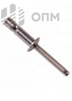 ОПМ 109007 Заклепка вытяжная усиленная плоская головка