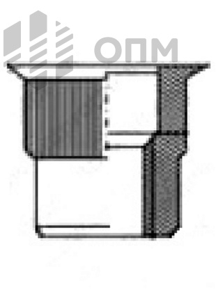 ОПМ 110003 Заклепка-гайка с уменьшенным потайным бортиком, рифленая