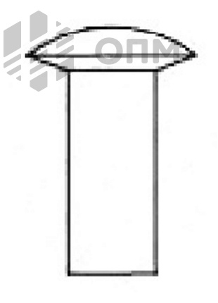DIN 662 Заклепка с полупотайной головкой
