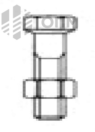 DIN 601 Болт с шестигранной головкой, с гайкой, класс точности С 