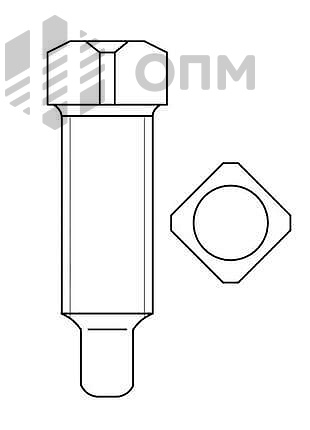 ГОСТ 1482-84 Винт установочный с квадратной головкой