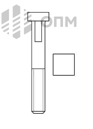 ГОСТ 12459-67 Болт усиленный к станочным пазам