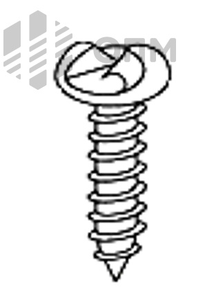 ОПМ 106034 Саморез антивандальный, с полукруглой головкой и однонаправленным приводом