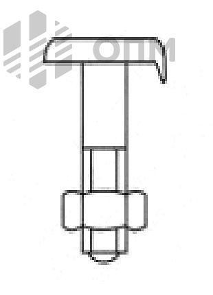 DIN 25193 Болт анкерный для ж/д транспорта, с гайкой