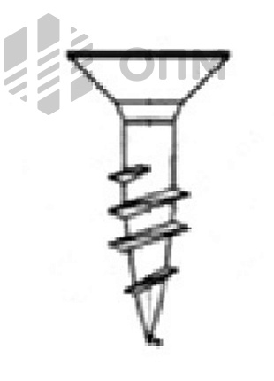 ОПМ 206021 Саморез универсальный с потайной головкой, шлиц Pz, неполная резьба