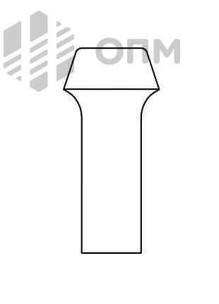 ГОСТ 10303-80 Заклепка с плоской головкой