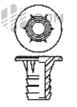 ОПМ 617003 Муфта мебельная забивная, с буртиком