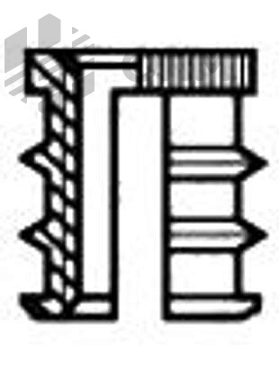 ОПМ 123054 Резьбовая вставка для пластика, распорная