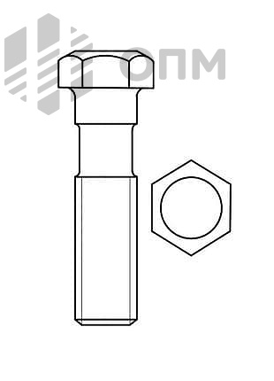 ГОСТ 7795-70 Болт с шестигранной уменьшенной головкой и направляющим подголовком