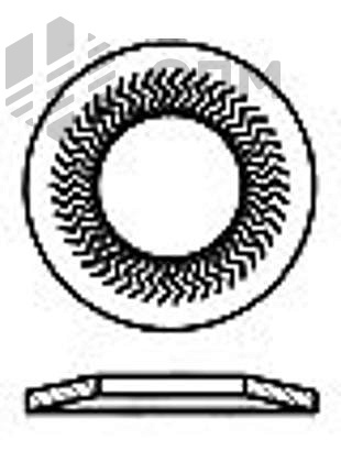 ОПМ 104038 Шайба стопорная широкая Teckentrup форма B