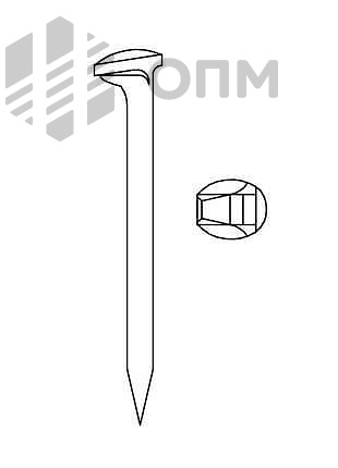 ГОСТ 5812-82 Костыль для железных дорог широкой колеи