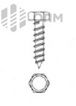 DIN 7976 Саморез с шестигранной головкой