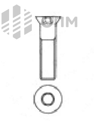 DIN 7991 Винт с потайной головкой с внутренним шестигранником