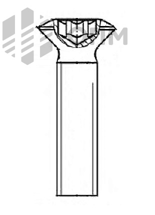 ISO 14584 Винт с полупотайной головкой и звездообразным углублением под ключ