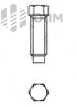 DIN 561 Винт установочный с шестигранной головкой и цилиндрическим концом