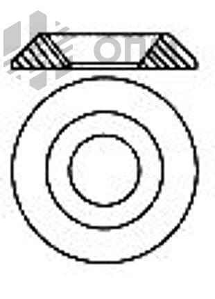 ОПМ 104024 Шайба-розетка полнотелая (NFE 27-619)