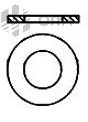 Шайба NF E 25-514 плоская