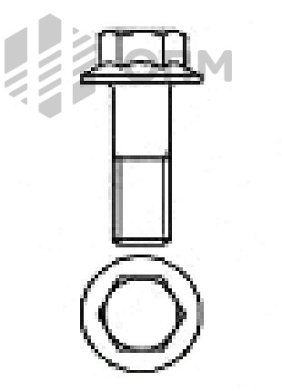 EN 1662 Болт с уменьшенной шестигранной головкой и фланцем
