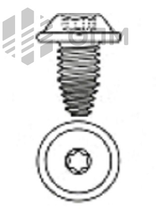 ОПМ 106080 Саморез с метрической резьбой для тонких листов металла, скругленная головка с буртиком, шлиц Torx, WN 5251