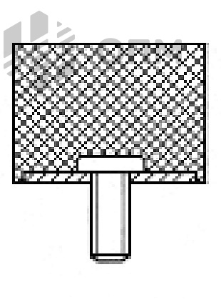 ОПМ 105002 Шпилька резьбовая с резиновым буфером