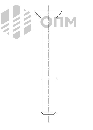 ГОСТ 17475-80 Винт с потайной головкой
