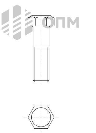 ГОСТ 7796-70 Болт с шестигранной уменьшенной головкой класса точности B