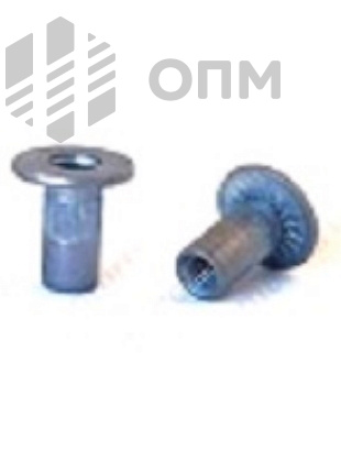 ОПМ 110017 Заклепка BRALO с широким цилиндрическим бортиком, для пластика