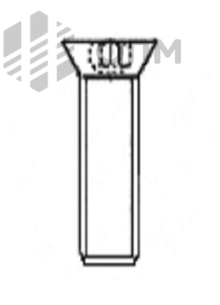 UNI 5933 Винт с потайной головкой под шестигранник (~DIN 7991)