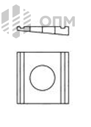 DIN 6917 Шайба косая для высокопрочных соединений с уклоном 14%  