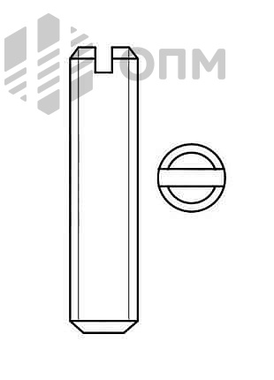ГОСТ 1477-93 Винт установочный с плоским концом