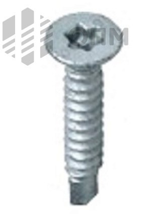 ОПМ 106025 Саморез антивандальный сверлоконечный, потайная головка со шлицем TORX и штырьком (PIN) 