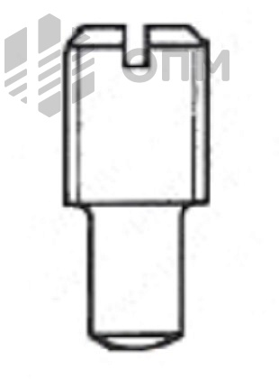 DIN 926 Винт установочный с прямым шлицем и цилиндрическим концом 