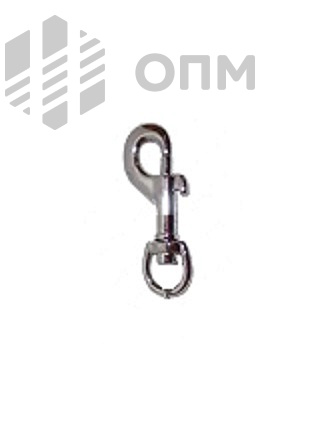 ОПМ 337003 Карабин с вертлюгом пружинный для поводка
