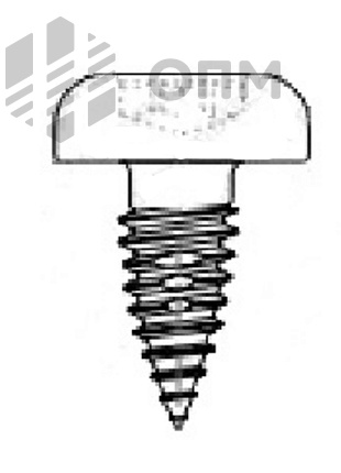 ОПМ 106078 Саморез с метрической резьбой для тонких листов металла, цилиндрической скругленной головкой и шлицем Torx