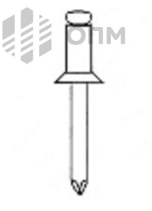 ISO 15984 Заклепка вытяжная с потайной головкой A2/A2