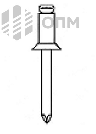 ISO 15980 Заклепка вытяжная с потайной головкой St/St