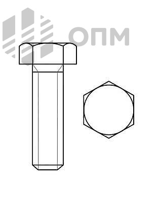 ГОСТ Р 50792-95 Болт с шестигранной головкой с резьбой до головки