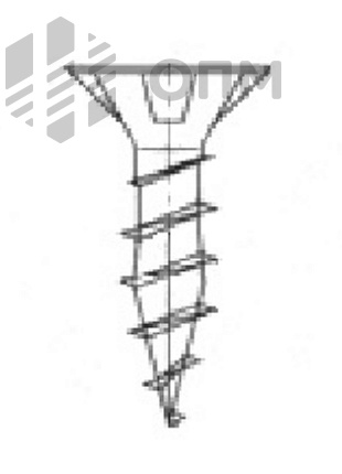 ОПМ 206003 Саморез Spax универсальный с потайной головкой, шлиц Pz, полная резьба