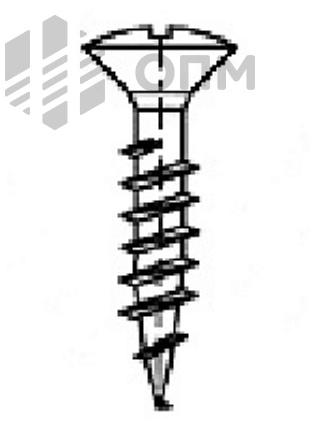 ОПМ 606004 Саморез для ДСП, с полупотайной головкой, шлиц Pz