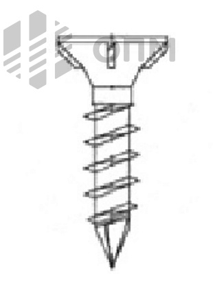 ОПМ 206025 Саморез Spax с потайной головкой и зенкующими ребрами, шлиц Torx, полная резьба, сверлоконечный