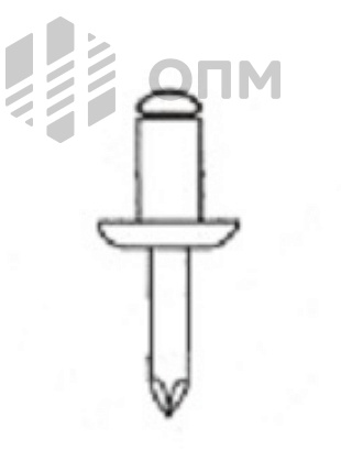 ISO 15979 Заклепка вытяжная с плоской головкой St/St